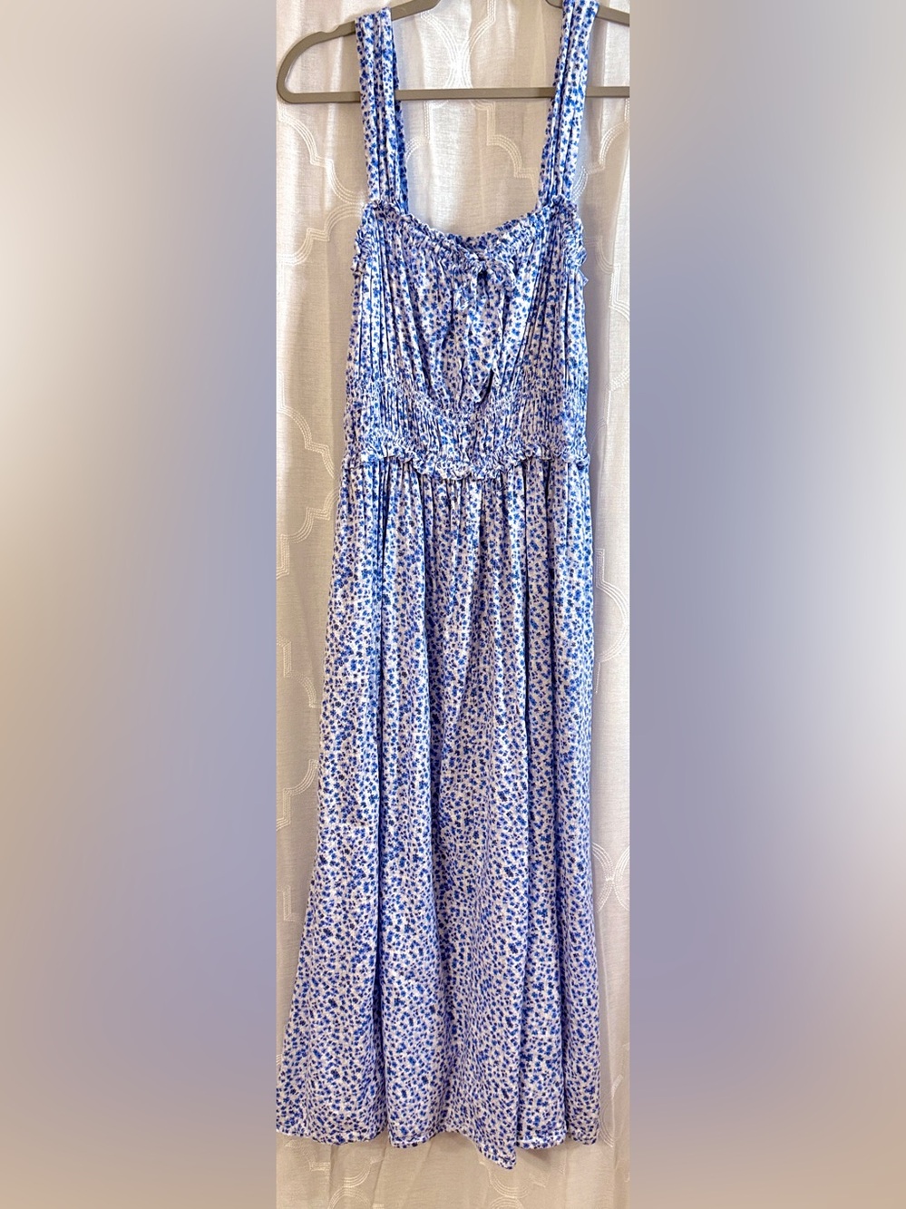 GAP Blue and White Floral Maxi Dress